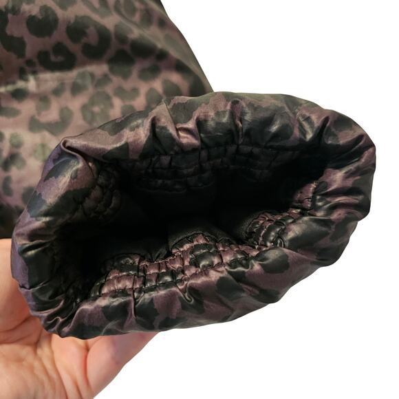 Animal Print Puffer Coat Long - Picture 9 of 11